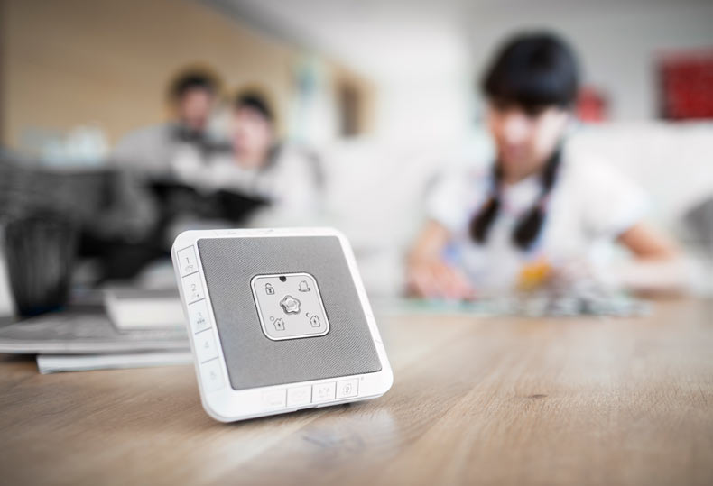 Empresa de alarmas con panel de control portátil