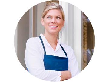 Comerciante protegida por alarma para tienda