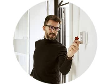 Lector de llaves alarma para negocio